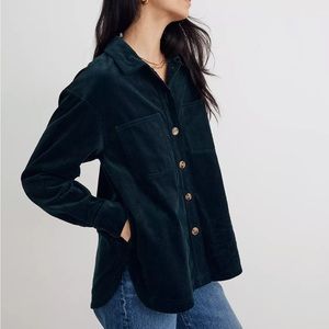 Madewell Corduroy Kentwood Oversized Shirt-Jacket NWT | XL | Ancient Forest |